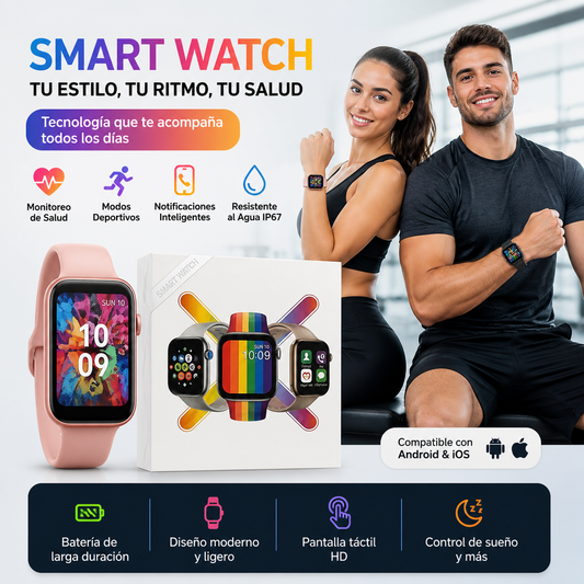 Smart Watch Ft80 Reloj Deportivo