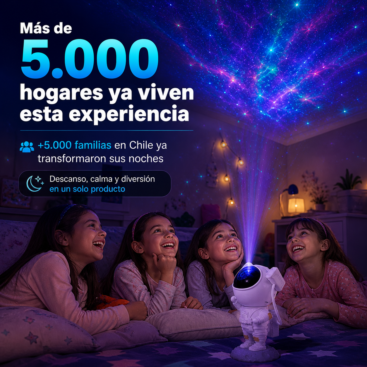 Proyector Astronauta Galaxia
